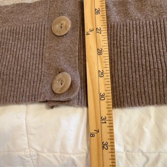 GAP Sz M Tan Brown CashSoft Cardigan Sweater Oversized Boyfriend Button Down - Picture 8 of 8